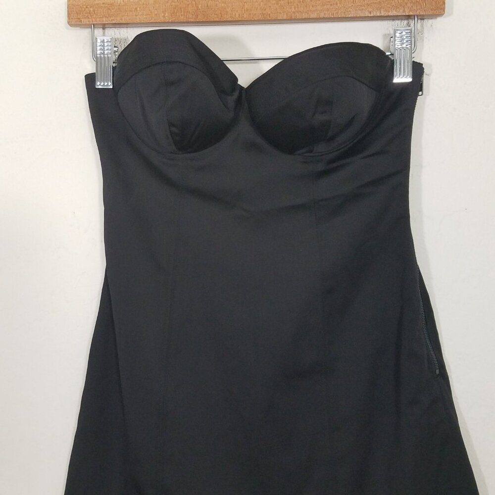 NWT Guess Strapless Mini Dress Black Size 1 - Picture 2 of 9
